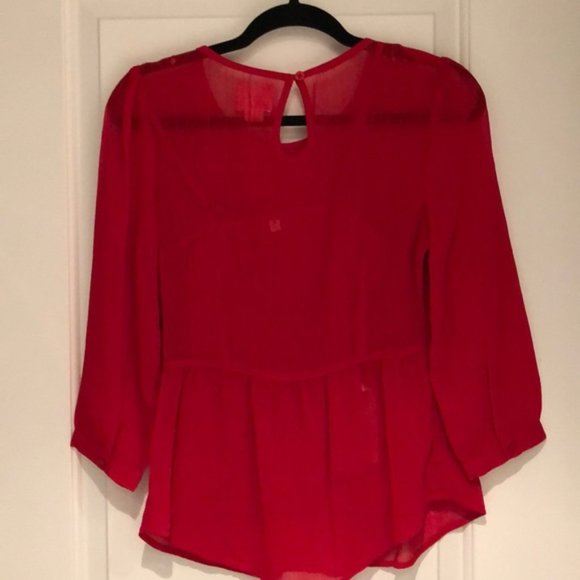 Anthropologie Maeve Red Tunic - Picture 4 of 9
